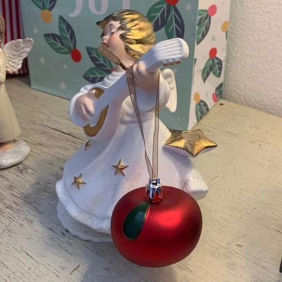 4 pc 🍎 IKEA Apple Christmas ornaments decorations holiday decor red fruit new - Picture 1 of 15